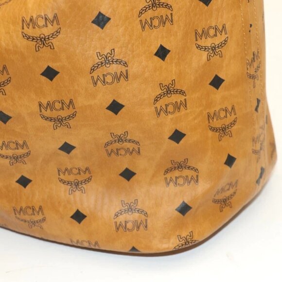 MCM Reversible Liz Shopper in Visetos - Cognac - Picture 12 of 16